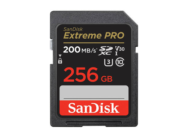 Sandisk SD Extreme Pro 256 GB 200MB/s UHS-I C10 V30 U3 UHS-I C10 V30 