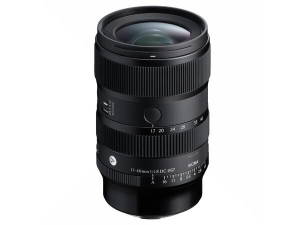 Sigma 17-40mm F1.8 DC Art L-fatning, APS-C 