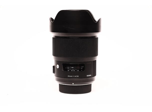 Sigma 20mm f/1.4 DG Art BRUKT BRUKT, Se beskrivelse, for Nikon F 