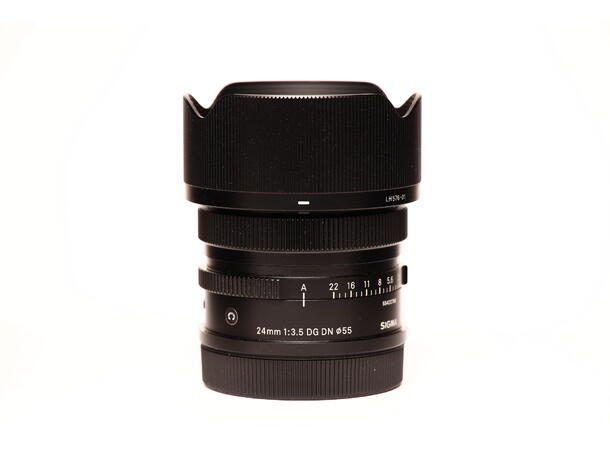 Sigma 24mm 1:3.5 DG DN BRUKT BRUKT, Se beskrivelse, for L-mount 