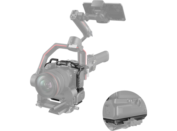 SmallRig 3464 Cage for Canon R5 og R6 Cage for Canon R5 og R6 med BG-R10 