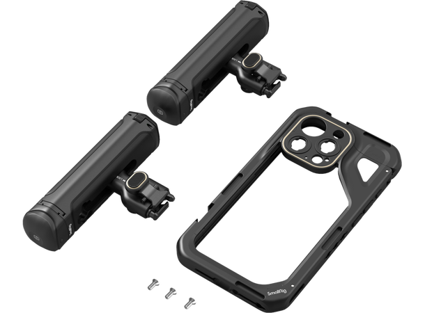 SmallRig 4397 Mobile Video Kit, tohånds Mobile Video Cage for iPhone 15 Pro 
