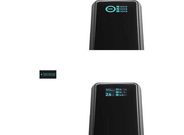Smallrig 6108 Nano72 Power Bank 20 000 mAh, innebygd USB-C ledning 