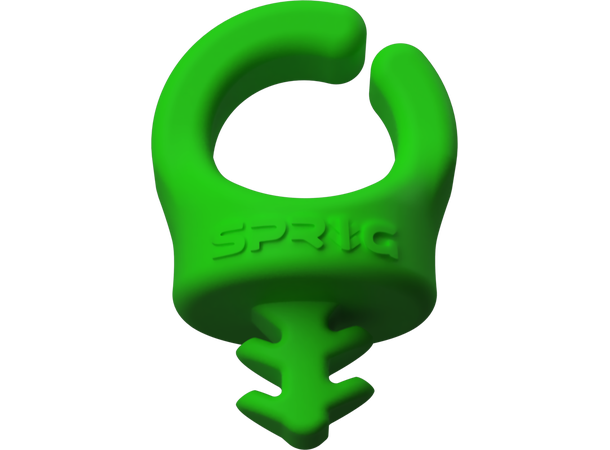 Sprig Cable Management 3/8", 3-pakke Superpraktisk organisering, Grønn farge 