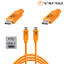 Tetherpro USB-C til USB-C 90cm Hi-vis Oransje 0,9m