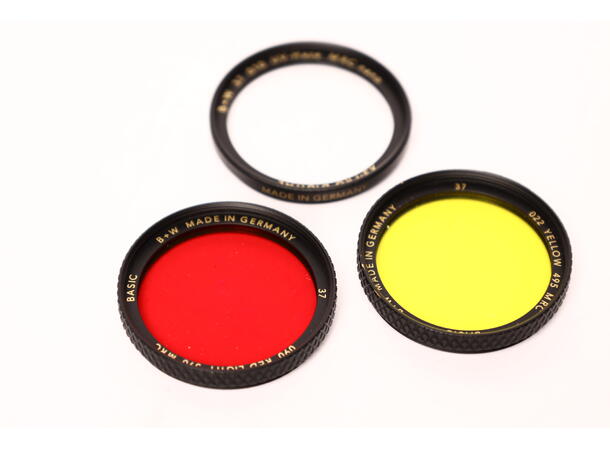 3 stk filter 37mm for S/H BRUKT BRUKT, Se beskrivelse 