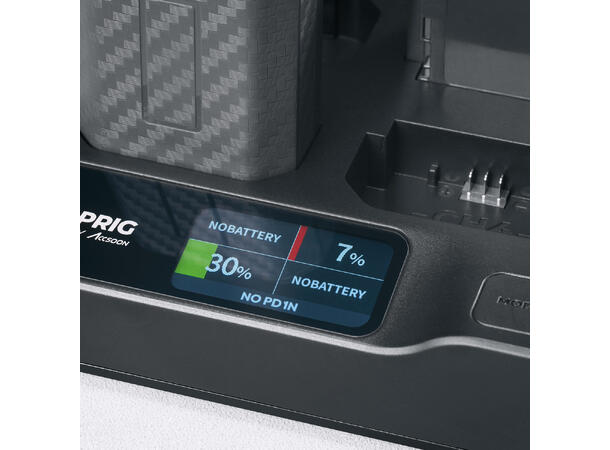 Accsoon TopRig 100W 4-Bay hurtiglader Fire NP-FZ100 batterier 