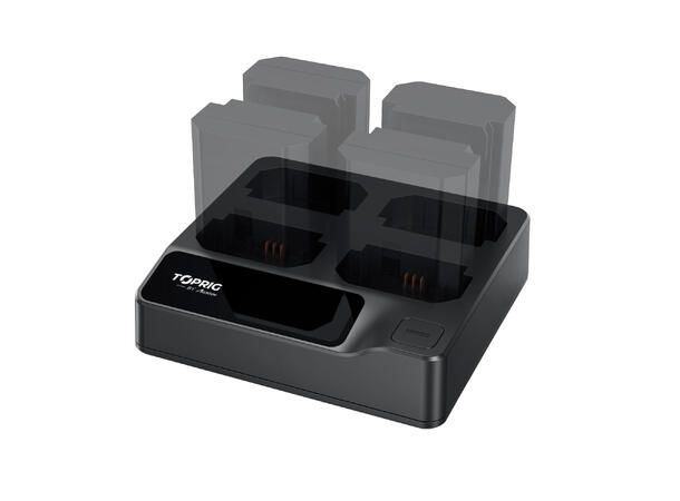 Accsoon TopRig 100W 4-Bay hurtiglader Fire NP-FZ100 batterier 