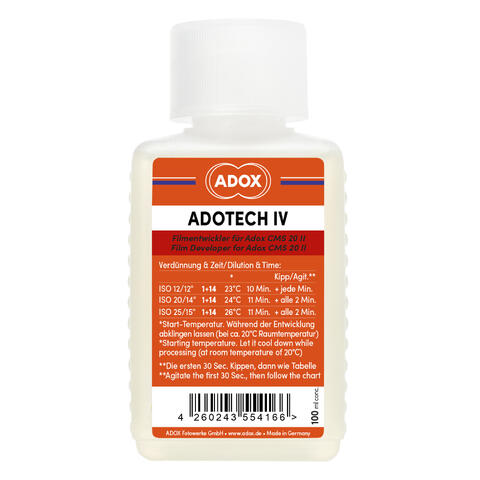 Adox Adotech IV 100 ml conc Spesialfremkaller for ADOX CMS 20 II