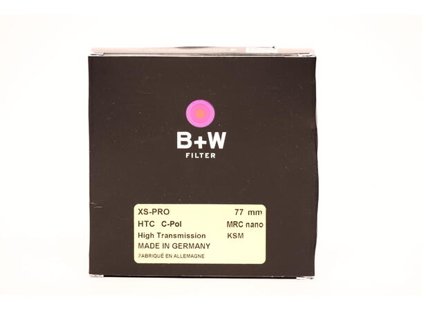 B+W 77 mm HTC XS-PRO MRC Nano, BRUKT BRUKT, Se beskrivelse 