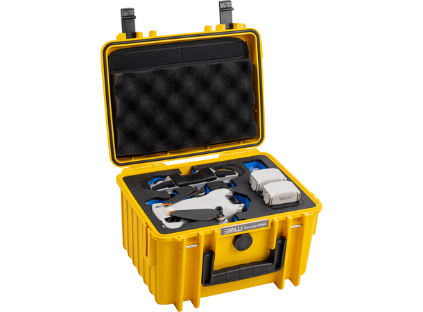 B&W Outdoor Cases 2000 - DJI Mini 5 Pro Solid hardcase for drone, Gul farge 