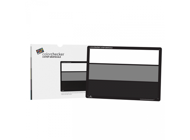 Calibrite ColorChecker 3-Step Grayscale Få mer nøyaktige og konsistente farger