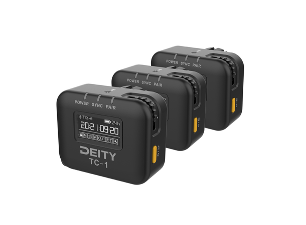 Deity TC-1 Timecode device 3-Pack 3-pk med tidskode generator med kabler