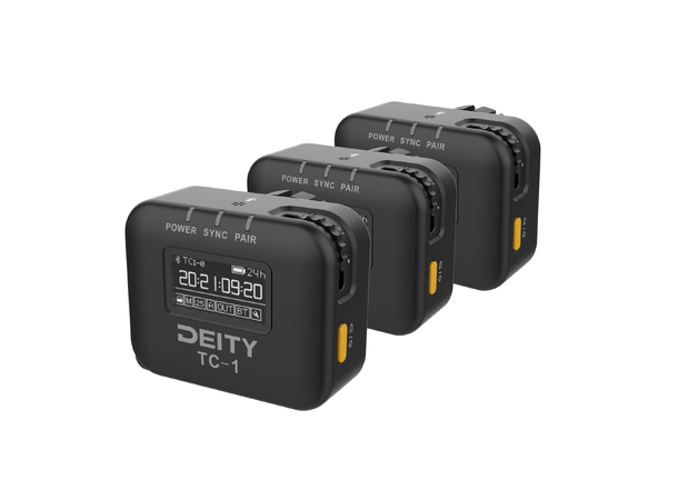 Deity TC-1 Timecode device 3-Pack 3-pk med tidskode generator med kabler 