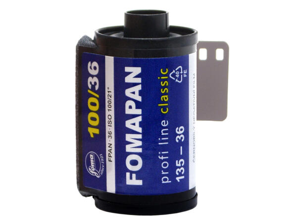 Foma Fomapan 100 135-36 ISO 100, S/H-film, 36 eksp. 