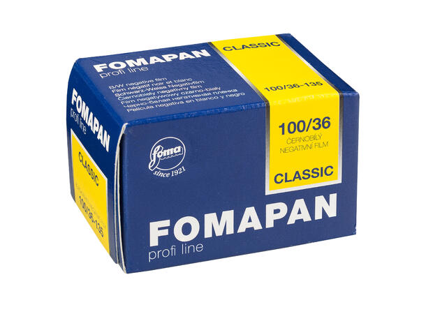 Foma Fomapan 100 135-36 ISO 100, S/H-film, 36 eksp. 