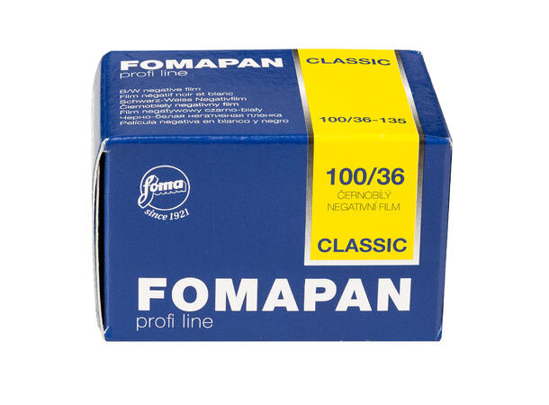 Foma Fomapan 100 135-36 ISO 100, S/H-film, 36 eksp. 