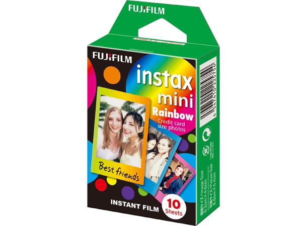 Fujifilm Instax Film mini Rainbow 10ark.Fuji Instax mini/Polaroid PIC300 