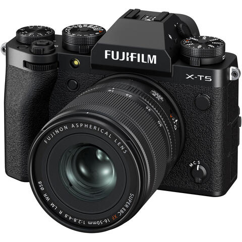 Fujifilm X-T5 Kit med 16-50/2.8-4.8 Sort V&#230;rtettet, IBIS, 6K, 40Mp