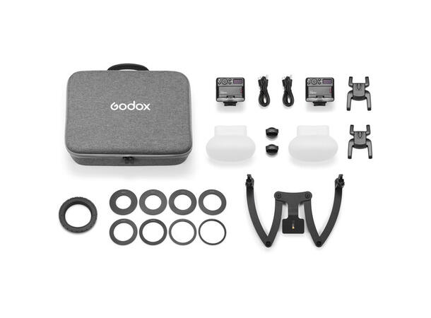 Godox MF12-DK3 Dental Macro Kit Tannlege dual flash til alle merker 