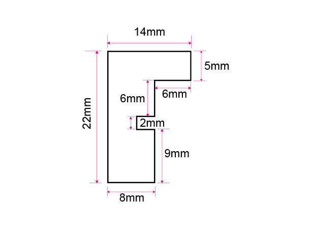Grace Sort Ramme 50x70 cm Klassisk sort ramme 