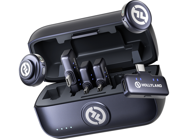 Hollyland Lark M3 Combo 2TX & 4RX 4x USB-C RX,2x Wireless mics 
