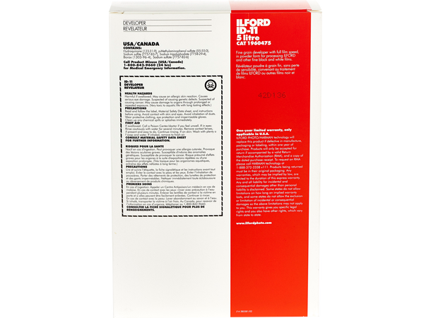 Ilford Ilfotech ID-11 5 liter, pulver Fremkaller for sort/hvit-film, 5 liter 