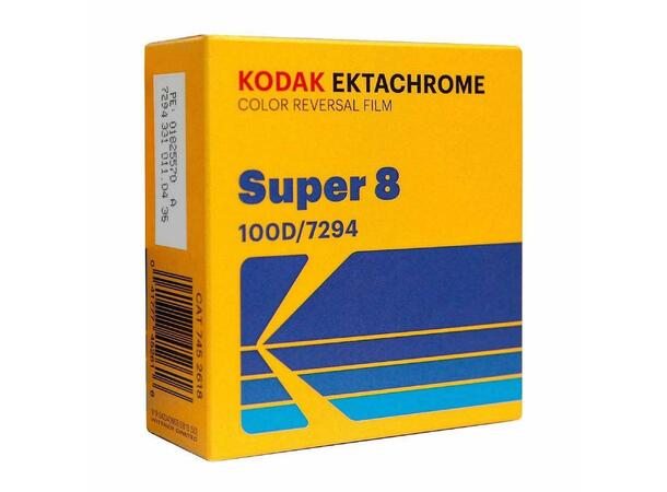 Kodak Ektachrome 100D Super 8 7294 Positivfilm, farge, 15 meter 