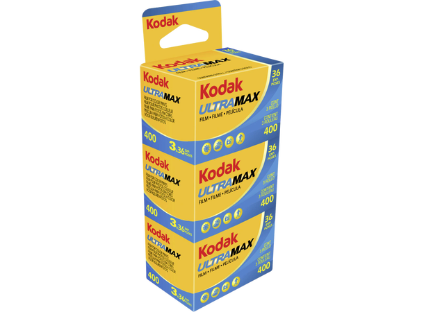 Kodak Ultramax 400 135-36, 3 ruller Fargefilm, 400 ASA, 36 bilder, 3 ruller 