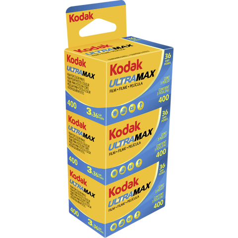 Kodak Ultramax 400 135-36, 3 ruller Fargefilm, 400 ASA, 36 bilder, 3 ruller