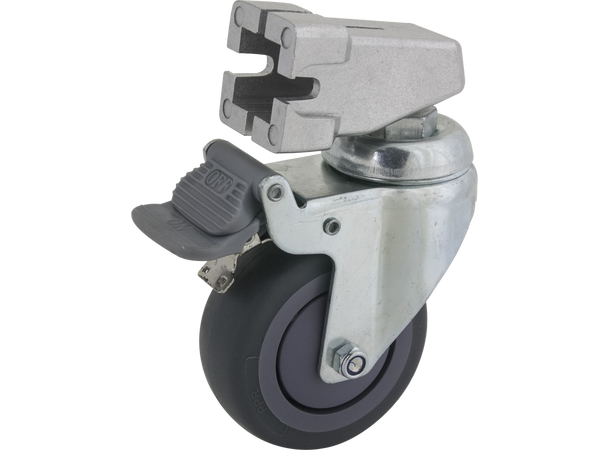 Kupo KC-080S 75mm Hjul med Bremse 3 stk med 22mm Kvadratisk Adapter 