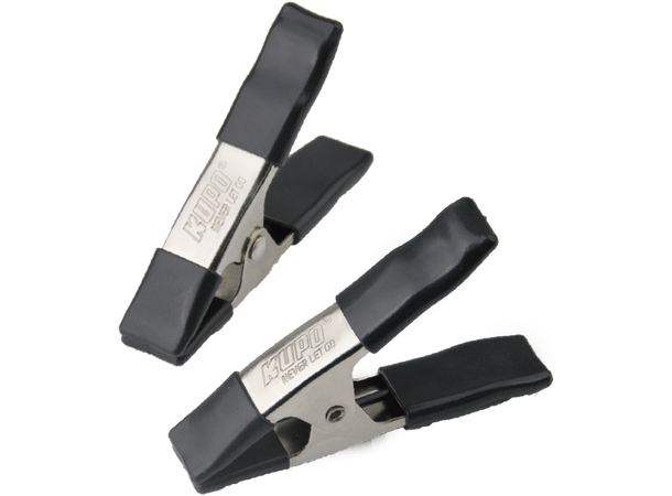 Kupo KCP-354-BK 4in Steel Spring A Clamp 10cm Stålklemme, 2 stk 