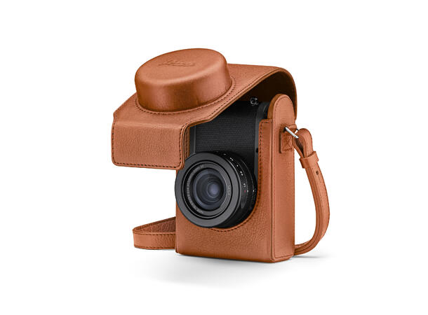 Leica kameraveske med reim til D-Lux 8 Flott veske med reim til D-Lux 8, Cognac 