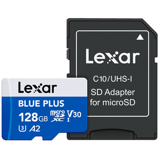 Lexar microSDHC Blue Plus UHS-I up to 170MB/s read C10/A2/U3 (V30)