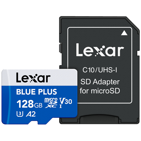 Lexar microSDHC Blue Plus UHS-I up to 170MB/s read C10/A2/U3 (V30)