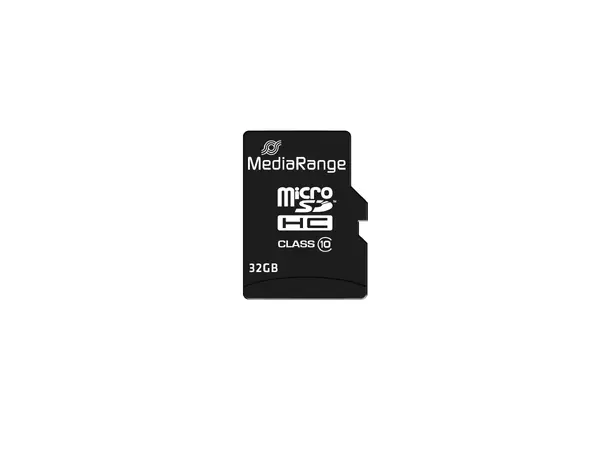 MediaRange Micro SDHC 32GB med adapter Class 10 MicroSD inkl. SD-adapter 