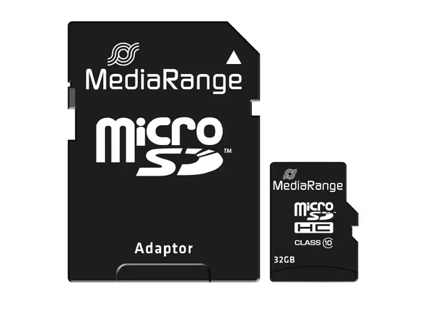 MediaRange Micro SDHC 32GB med adapter Class 10 MicroSD inkl. SD-adapter 
