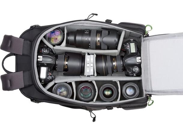 MindShift BackLight 36L Daypack Sort Solid kombinasjonssekk for foto/dagstur