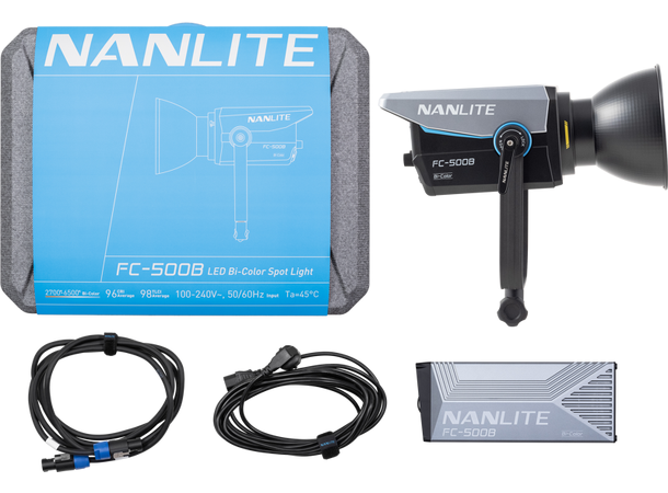 Nanlite FC-500B Bicolor Spot light Kraftig bærbart bi-color LED-lys