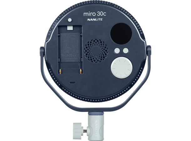 Nanlite Miro 30c LED Full-color, Rundlys Kompakt og kraftig LED-lys Midnight blue 