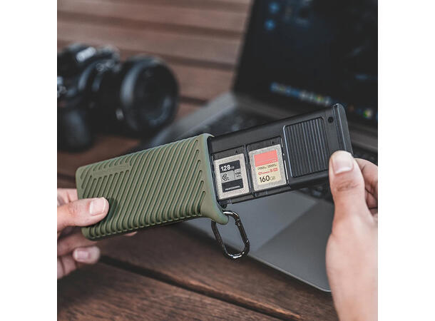 PGYTECH CreateMate Kortleser CF Type A Grønn,  CFexpress type A og SD kort 