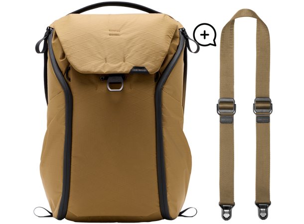 Peak Design Everyday Backpack 30L + Reim Inkludert Slide Lite - 30L Coyote 
