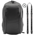 Peak Design Everyday Backpack Zip + Reim 15L Zip inkludert Leash - Sort