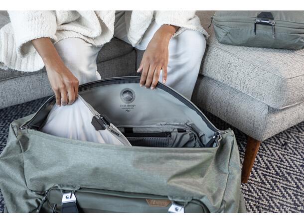 Peak Design Travel Duffel 65L Sage Stor duffelbag m/ praktiske løsninger 