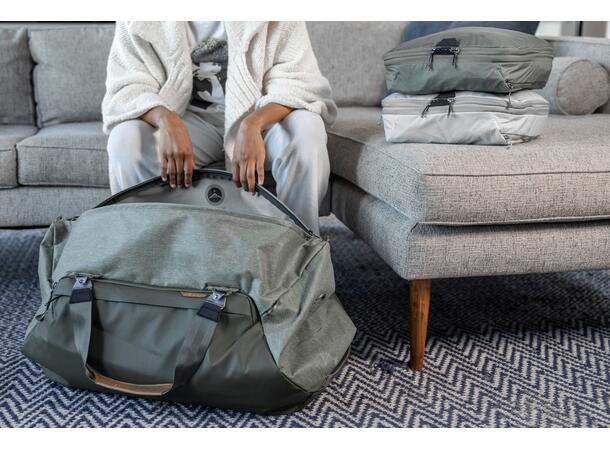 Peak Design Travel Duffel 65L Sage Stor duffelbag m/ praktiske løsninger 