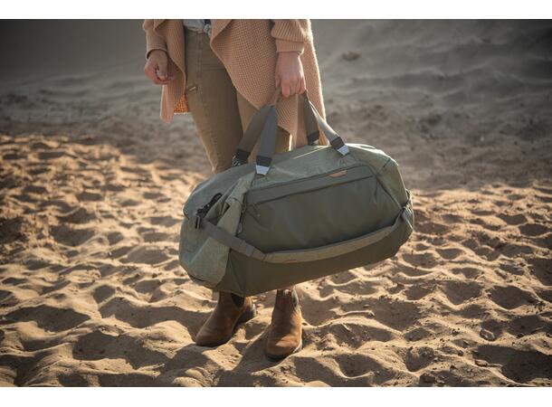 Peak Design Travel Duffel 65L Sage Stor duffelbag m/ praktiske løsninger 
