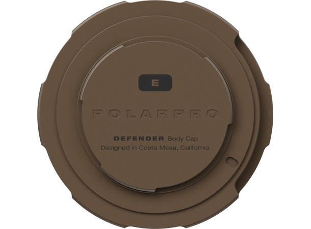 PolarPro Body cap Desert Sony E Robust, slitesterk aluminium 