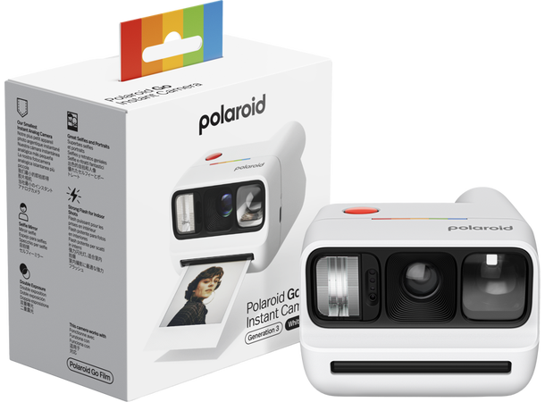 Polaroid Go Gen 3 Kamera Hvit Kompakt og lett instantkamera 