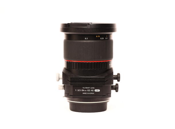 Samyang T-S 24mm f/3.5 ED AS UMC BRUKT BRUKT, Se beskrivelse, for Canon 