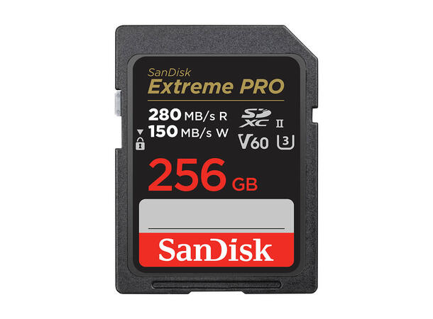 Sandisk Extreme Pro 256GB 280MB/s V60 C10 UHS-II 